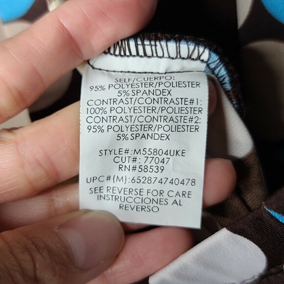 Speechless Dress Womens Medium Brown Colorful Polka Dot Mini Halter Open Back - Picture 5 of 11